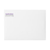 Paarse Big Bold Angle Knip Afstuderen (Voorkant)