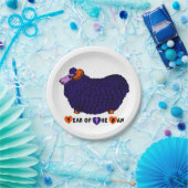 Paarse Big Ram Chinese astrologie Zodiac P Bord (Feest)