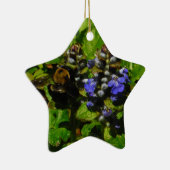 Paarse bijenbalm en roodbaars keramisch ornament (Rechts)