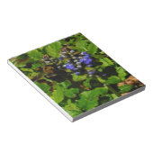 Paarse bijenbalm en roodbaars notitieblok (Schuin)