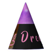 Paarse Birthday Party Essentials Feesthoedjes (Voorkant)