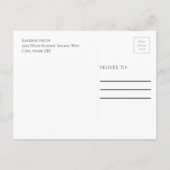 Paarse Black Gold Photo College Trunk Uitnodiging Briefkaart (Achterkant)