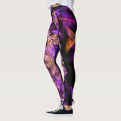 Paarse bladeren - fractal, leggings (Links)