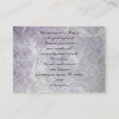 paarse bladeren Gift register Kaarten (Achterkant)