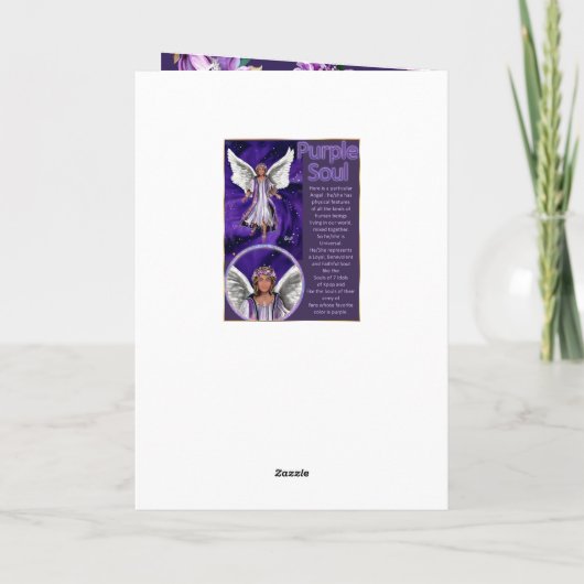 Paarse blanco kaart (Achterkant)