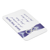 Paarse blauw diamant oneindig sparen de datum Magn Magneet (Rechterzijde)