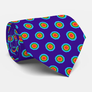 Paarse blauw groen Oranje rode stip Stropdas