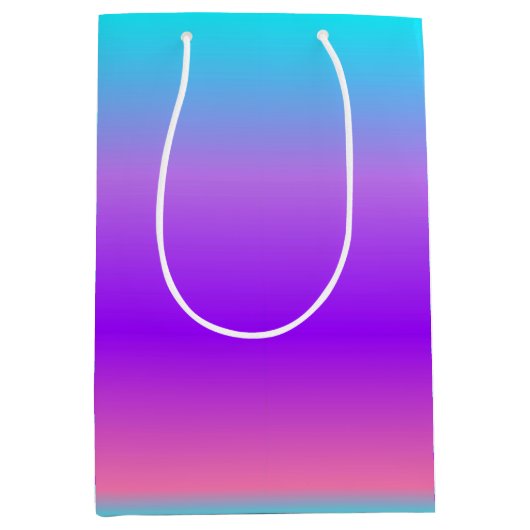 Paarse blauw ombre medium cadeauzakje (Voorkant)