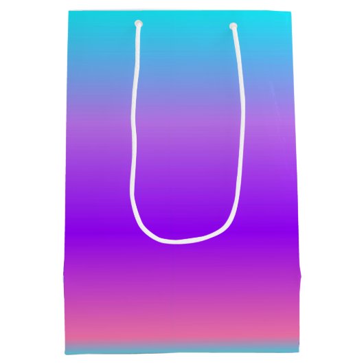 Paarse blauw ombre medium cadeauzakje (Achterkant)
