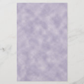 Paarse Blauwe Aquarel Bloemige Gelinieerd Briefpapier (Achterkant)