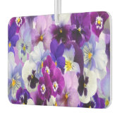 Paarse Blauwe Blanke Floral Flowers Luchtverfrisser (Links)