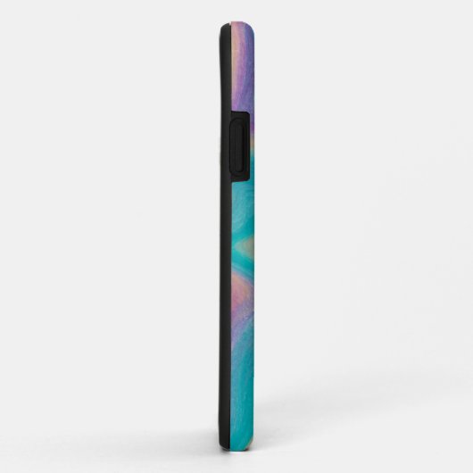 Paarse, blauwe en Blauwgroen Fluid Art Case-Mate iPhone Case (Achterkant/rechts)