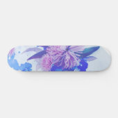 Paarse, blauwe en Blauwgroen persklare langwerpbor Skateboard (Horizontaal)