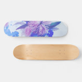 Paarse, blauwe en Blauwgroen persklare langwerpbor Skateboard (Horizontaal)