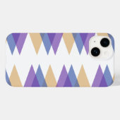 Paarse, blauwe en gele driehoeken Case-Mate iPhone case (Achterkant (horizontaal))