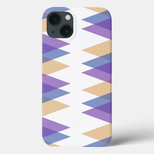 Paarse, blauwe en gele driehoeken Hoesje-Mate iPho Case-Mate iPhone Case (Achterkant)
