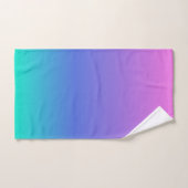 Paarse blauwe en groene achtergrond bad handdoek (Handdoek)