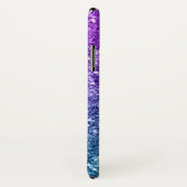 Paarse & Blauwe Faux Glitter Case-Mate iPhone Case (Achterkant / rechts)
