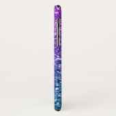 Paarse & Blauwe Faux Glitter Case-Mate iPhone Case (Achterkant/links)