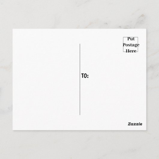 Paarse blauwe gele strips Retro Briefkaart (Achterkant)