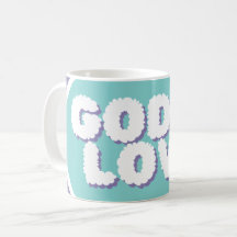 Paarse & Blauwe "God is liefde" Christelijke quote