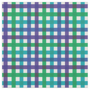 Paarse, Blauwe & Groene Cool Rainbow Plaid/ Tartan Stof