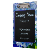 Paarse Blauwe Hortensia Boeketten Klembord (Links)