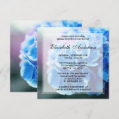 Paarse blauwe hortensia Vrijgezellenfeest Kaart (Voorkant / Achterkant)