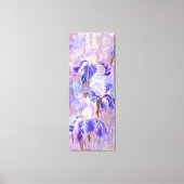 Paarse Blauwe Iris Bloemen Canvas Print - Schilder (Voorkant)