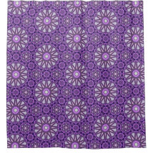 Paarse Blauwe Kaleidoscoop Pinwheel Mandala Patter