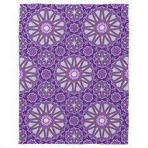 Paarse Blauwe Kaleidoscoop Pinwheel Mandala Patter