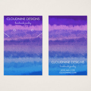 Paarse blauwe Ketting juwelenkaart Visitekaartje
