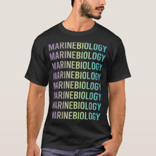 Paarse Blauwe Mariene Bioloog T-shirt