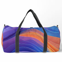 PAARSE BLAUWE ORANJE GELE ABSTRACTE GOLVEN