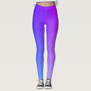 Paarse, blauwe, roze omvormende leggings