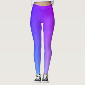 Paarse, blauwe, roze omvormende leggings