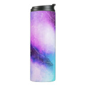 Paarse blauwe ruimte-nebula constellaties thermosbeker (Gedraaid links)