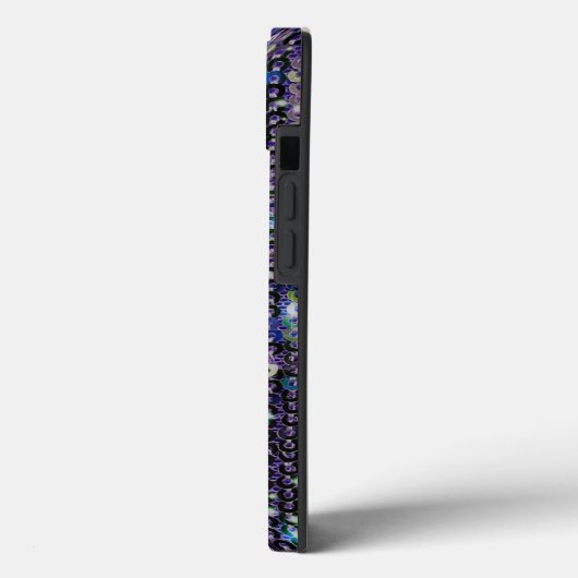 Paarse blauwe sequenties | spartelpatroon Case-Mate iPhone case (Achterkant / Links)