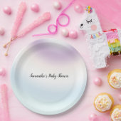 Paarse blauwe tinkleurstof           papieren bordje (Feest)