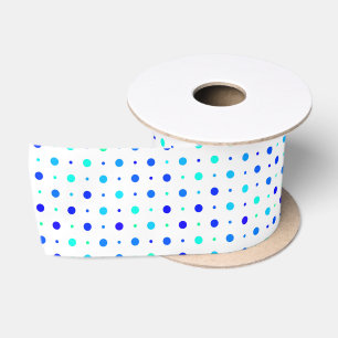 paarse blauwe turquoise stippen lint