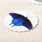 Paarse Blauwe Vlinder Onderzetters (Set van 6) (Gekanteld)