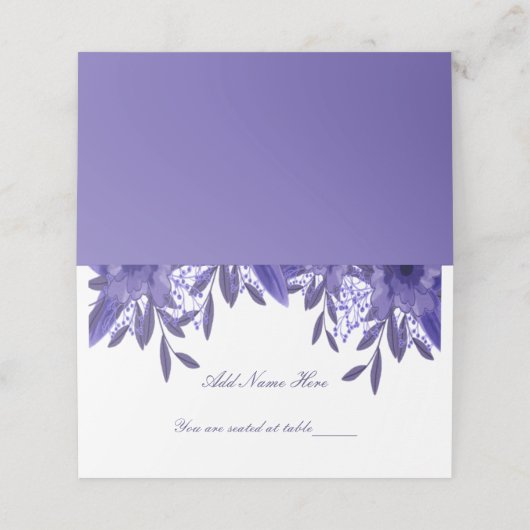 Paarse blauwe vlindervulling met vouwtafel (Buitenkant ongevouwen)