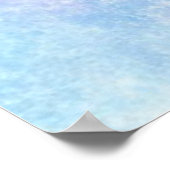 Paarse blauwe Waterverf Poster (Hoek)