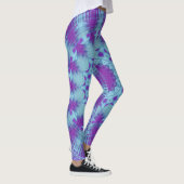 Paarse Blauwe WC Design Leggings (Rechts)