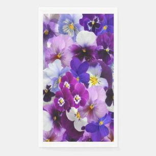 Paarse Blauwe Witte Bloemige Viooltje Viooltjes Bl Servet