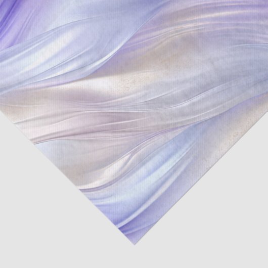 Paarse Blauwe Witte Swirls Tissuepapier (Detail)