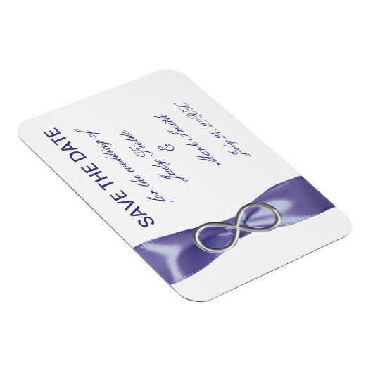 Paarse blauwe zilver oneindig sparen de Datum Magn Magneet (Rechterzijde)