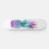Paarse Blauwgroen blauwe ananas Skateboard (Horizontaal)