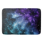 Paarse Blauwgroen galaxy Nebula Dream #1 Badmat (Voorkant)