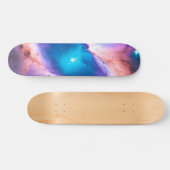 Paarse Blauwgroen galaxy Nebula Dream #1 Skateboar Skateboard (Horizontaal)